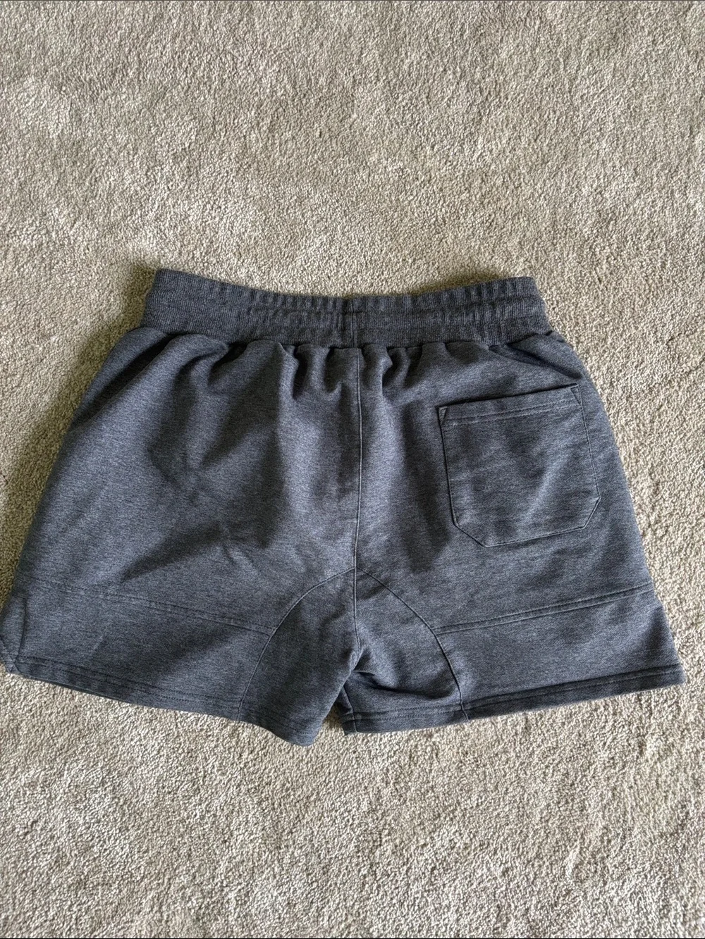 Men's Grey Athletic Drawstring Shorts